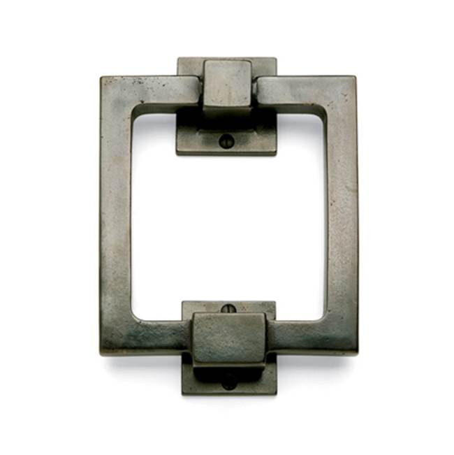 Sun Valley Bronze 6'' Square door knocker w/hub and strike plate.