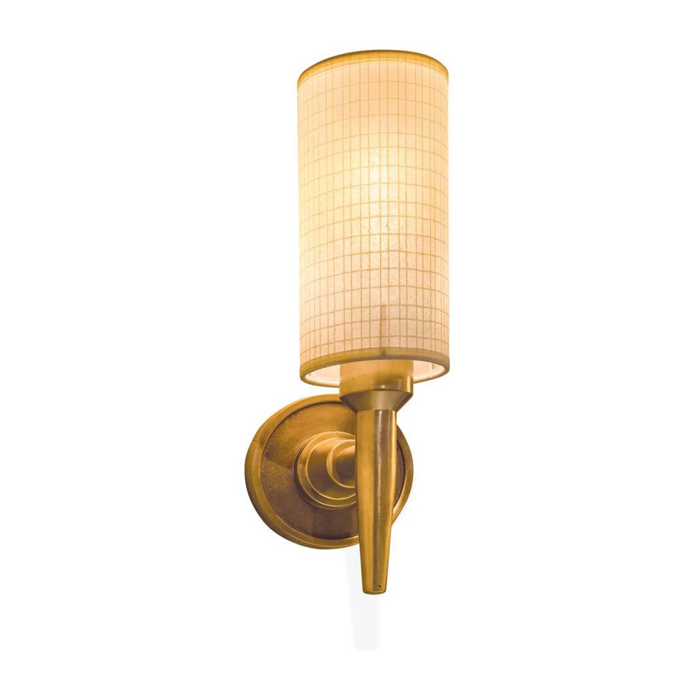 Sun Valley Bronze Olson wall-mount sconce. Includes 60W LED clear bulb. UL listed.