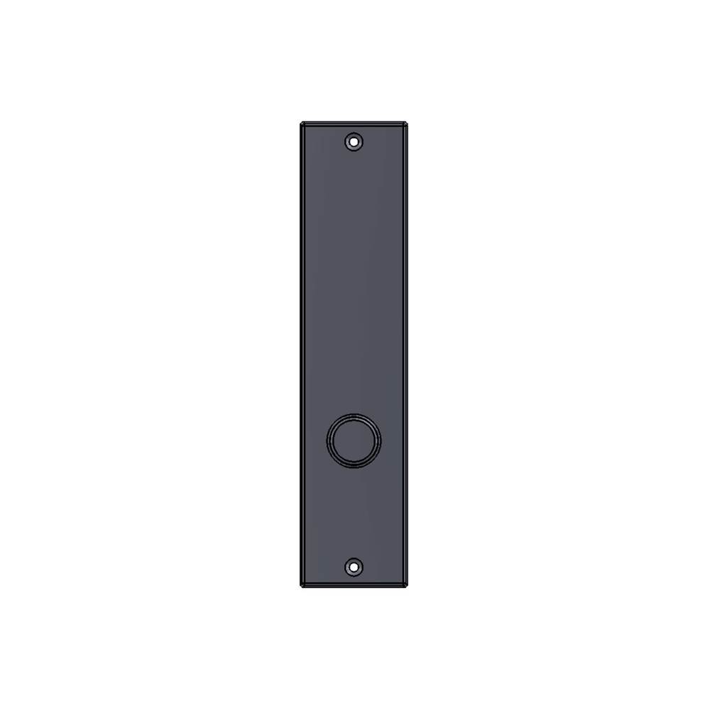 Sun Valley Bronze 2 1/2'' x 6'' Corrugated interior mortise lock plate w/emergency release cover.