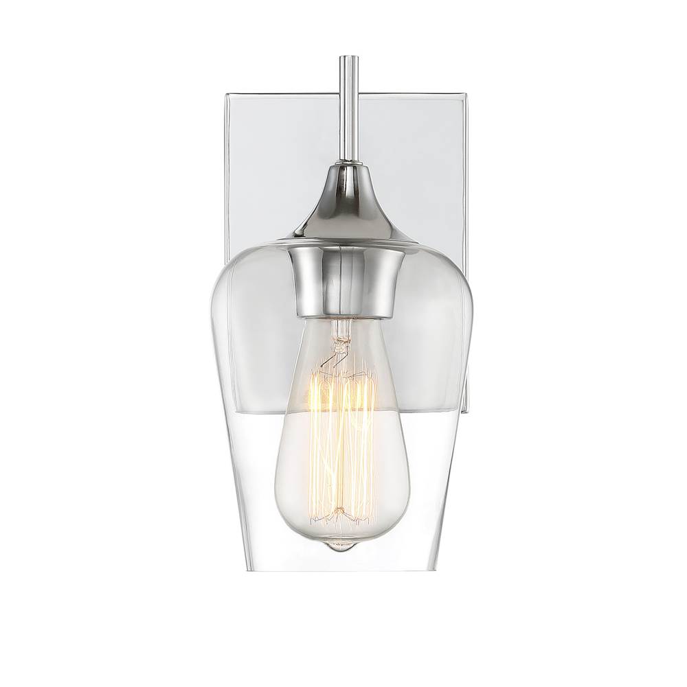 Savoy House Octave 1-Light Wall Sconce in Polished Chrome