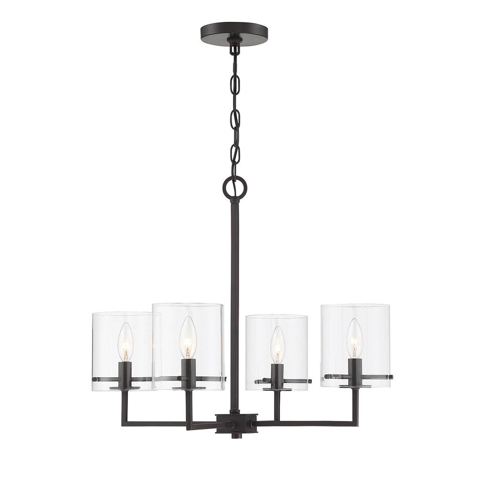 Savoy House 4-Light Chandelier in Oil Rubbed Bronze