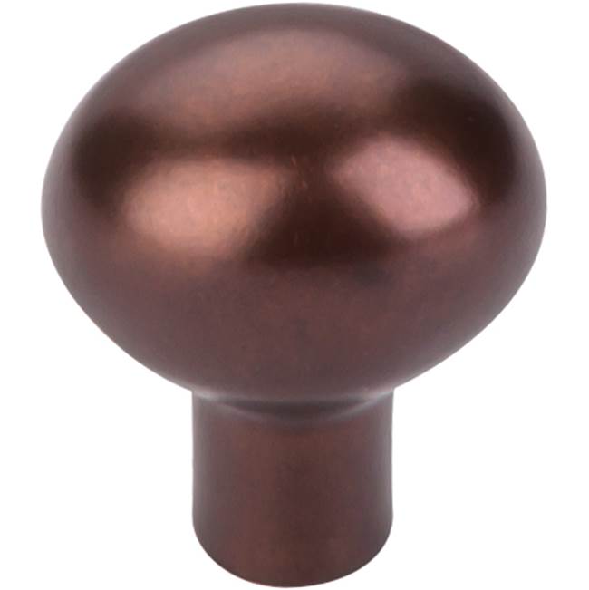 Top Knobs Aspen Small Egg Knob 1 3/16 Inch Mahogany Bronze