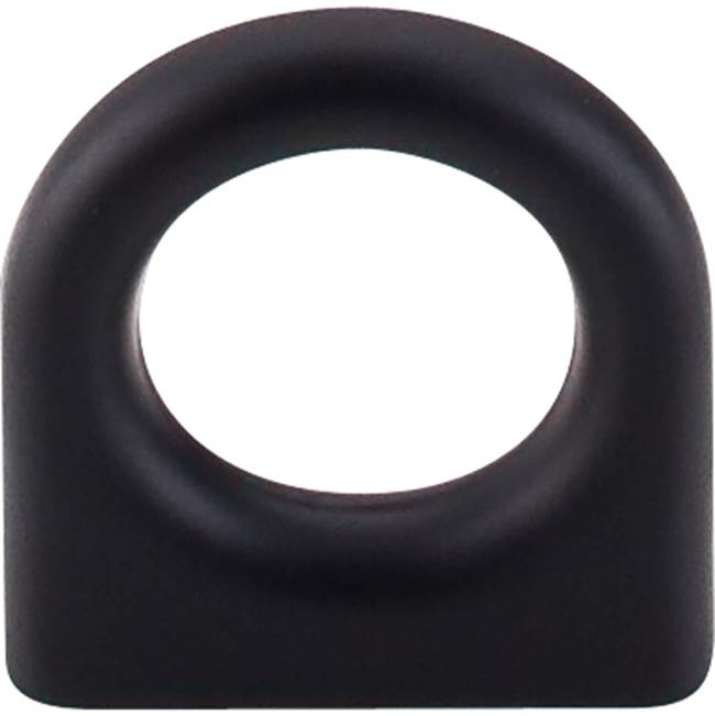 Top Knobs Ring Pull 5/8 Inch (c-c) Flat Black