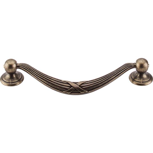 Top Knobs Ribbon and Reed Drop Pull 5 1/16 Inch (c-c) German Bronze