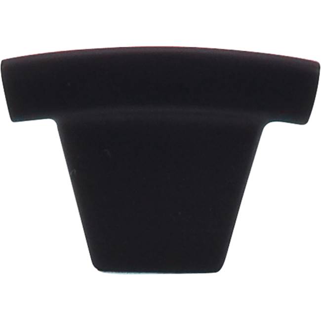 Top Knobs Arched Knob 1 1/2 Inch Flat Black