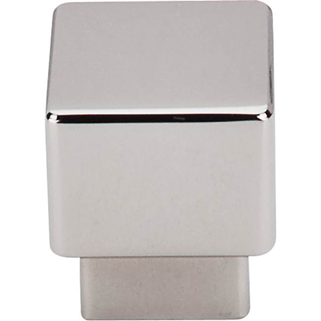 Top Knobs Tapered Square Knob 1 Inch Polished Nickel