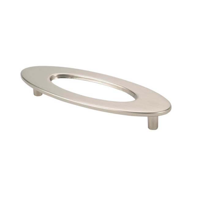 Topex Oval Pull With Hole, Satin Nickel, 96mm Center To Center