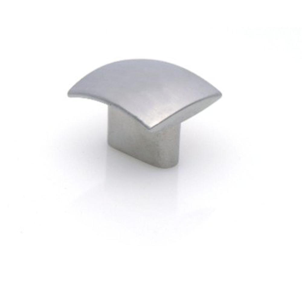 Topex Small Rectangular Knob 34mm..Stainless Steel Look