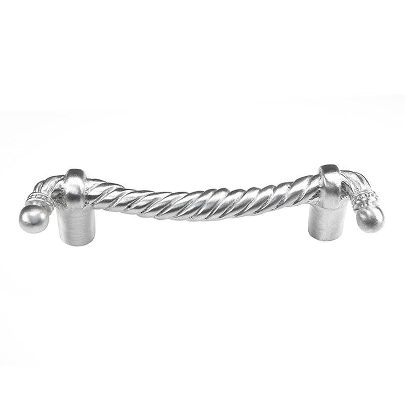 Vicenza Designs Equestre, Pull, Rope, 3 Inch, Satin Nickel