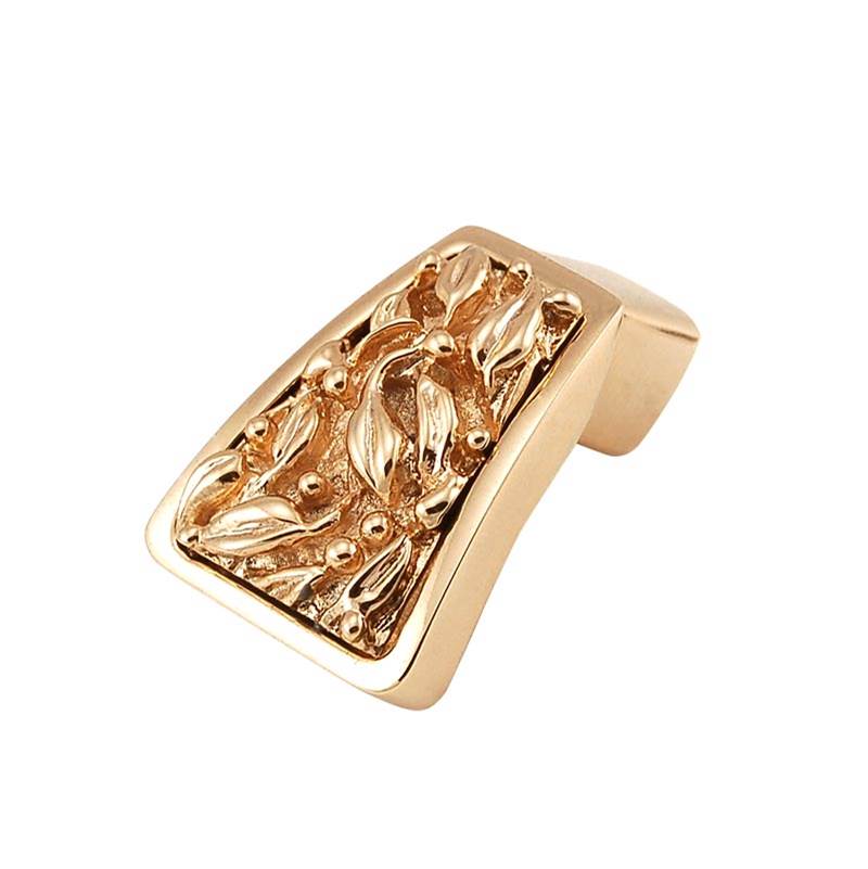 Vicenza Designs San Michele, Finger Pull Knob, Polished Gold