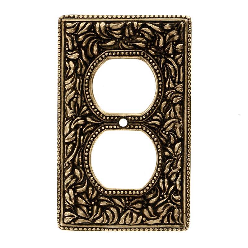 Vicenza Designs San Michele, Wall Plate, Outlet, Antique Gold
