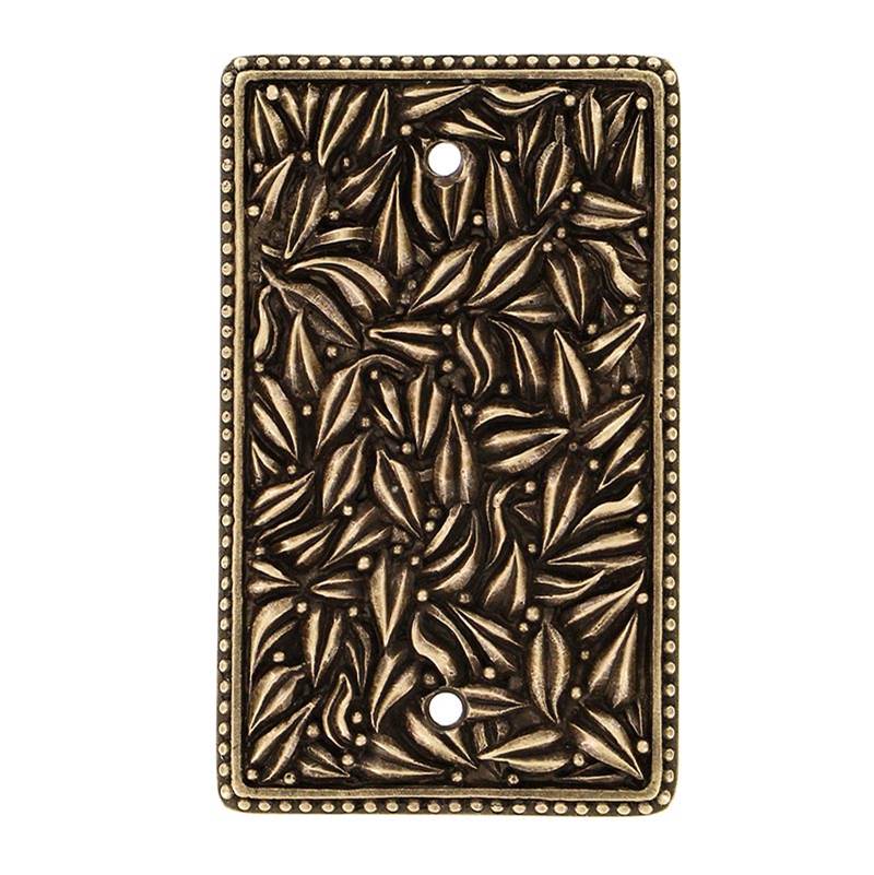 Vicenza Designs San Michele, Wall Plate, Blank, Antique Brass