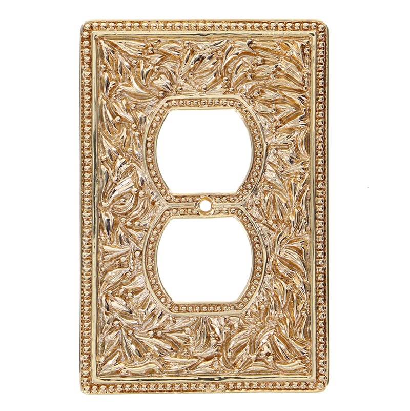 Vicenza Designs San Michele, Wall Plate, Jumbo, Outlet, Polished Gold