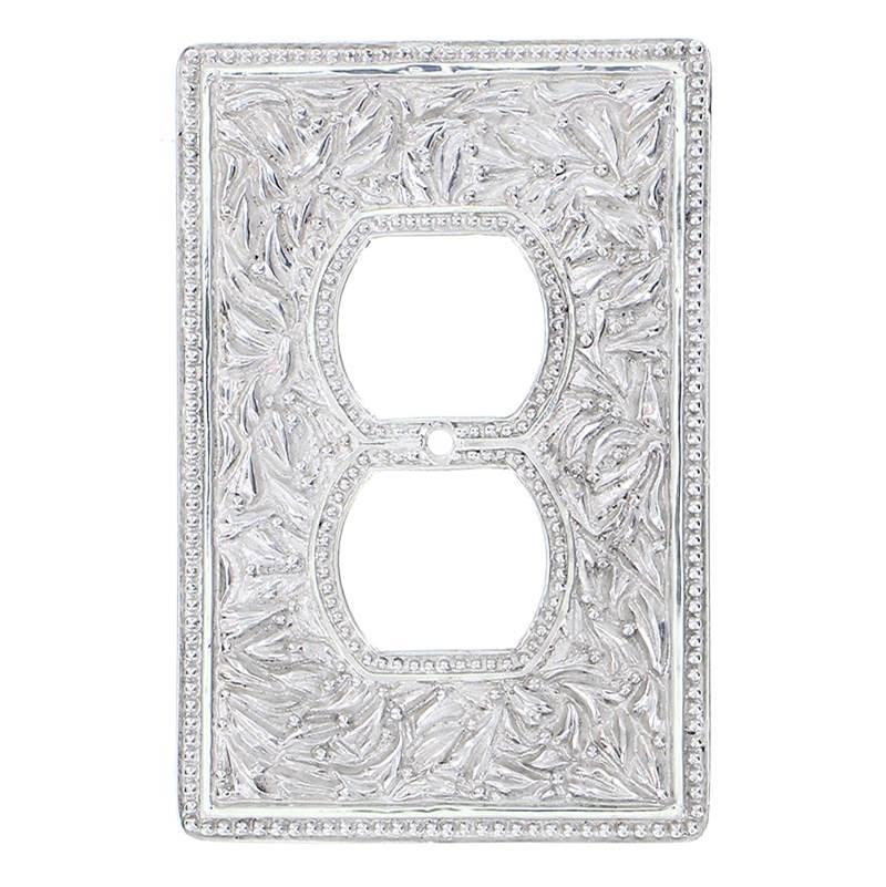 Vicenza Designs San Michele, Wall Plate, Jumbo, Outlet, Polished Nickel