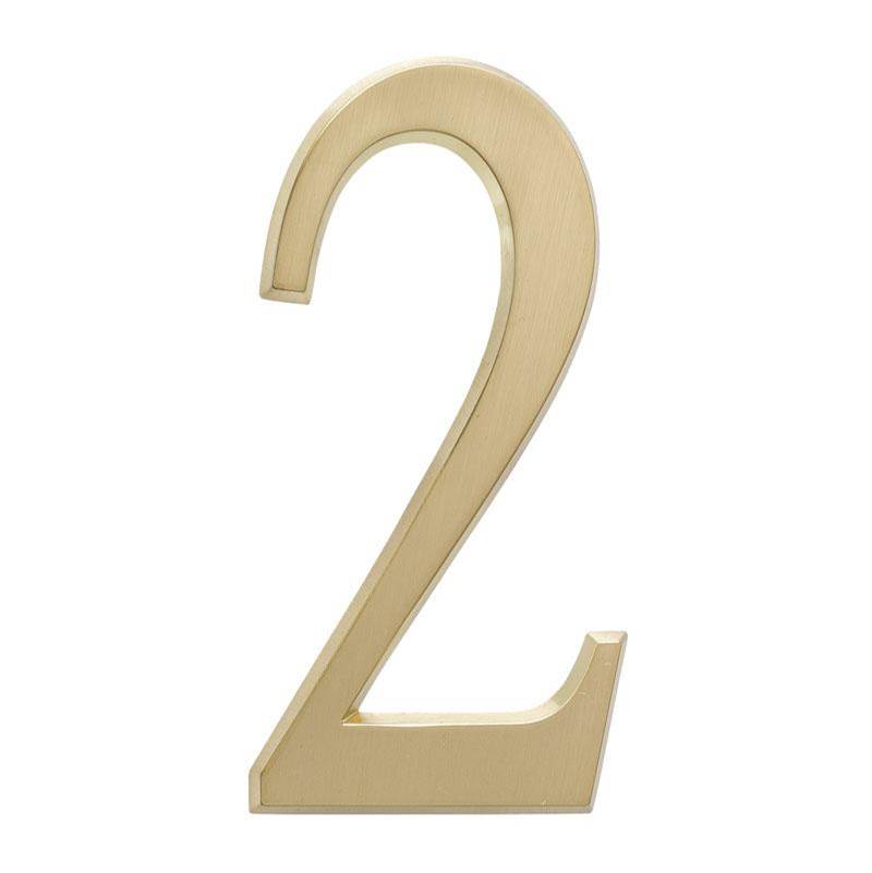 Whitehall Products 4.75'' Number 2 Satin Brass