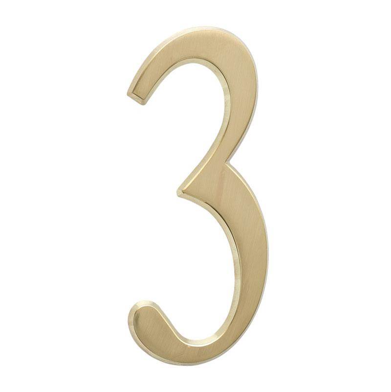 Whitehall Products 4.75'' Number 3 Satin Brass