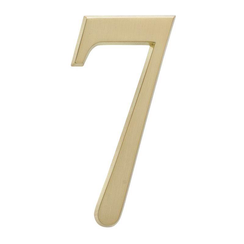 Whitehall Products 4.75'' Number 7 Satin Brass