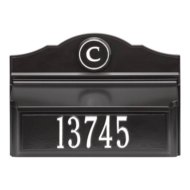 Whitehall Products Colonial Wall Mailbox Package No. 1 (Mailbox, Plaque and Monogram)