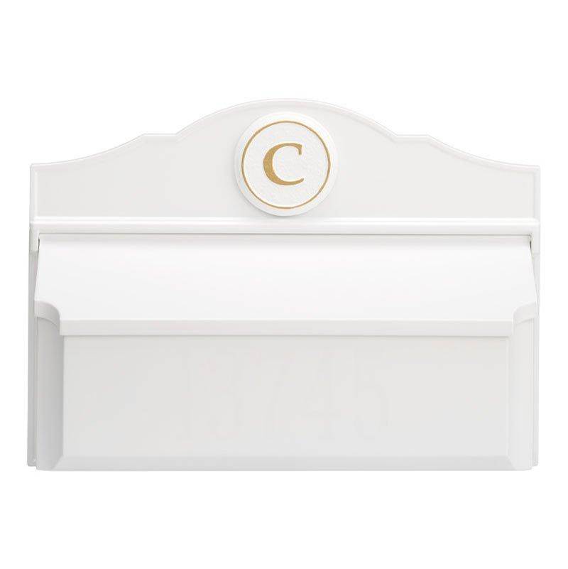 Whitehall Products Colonial Wall Mailbox Package No. 3 (Mailbox and Monogram)
