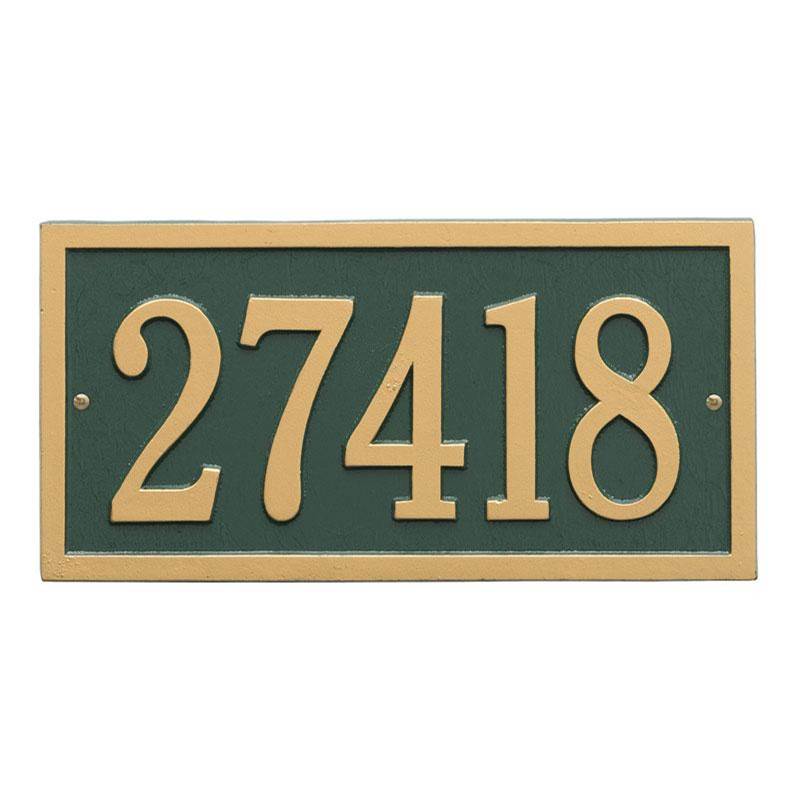 Whitehall Products Bismark Personalized Address Plaque - Standard Wall - One Line