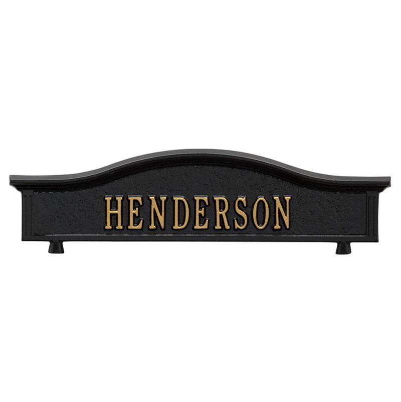 Whitehall Products Personalized Two Sided Topper - Black/Gold