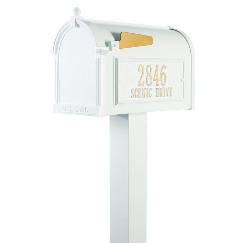 Whitehall Products Premium Mailbox Package - White