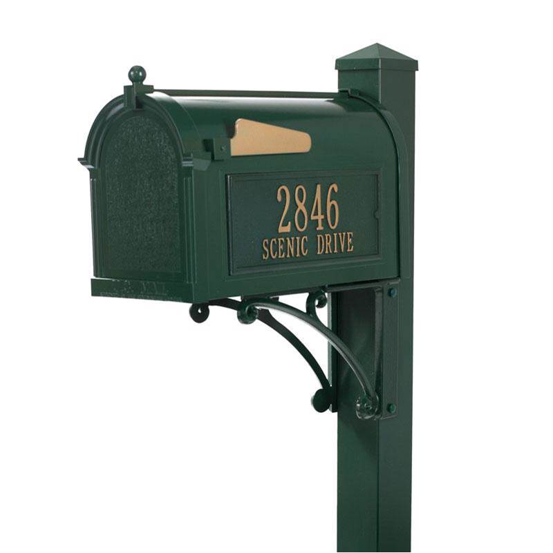 Whitehall Products Superior Mailbox Package - Green