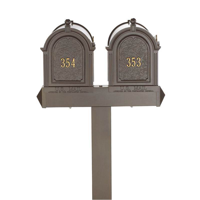 Whitehall Products Multi Mailbox Dual Capitol Package- Bronze