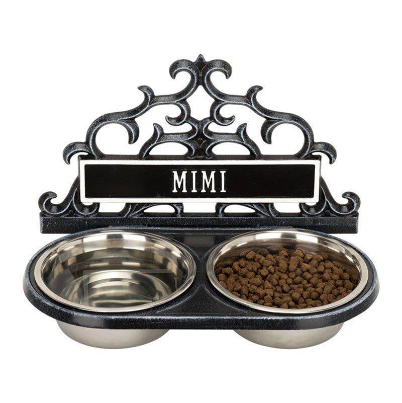 Whitehall Products Personalized Wall Pet Bowl Feeder