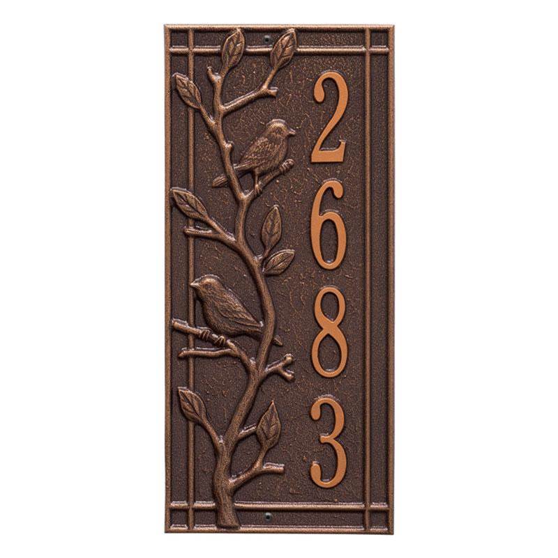 Whitehall Products Personalized Woodridge Vertical Plaque - Standard - Wall - 1 Line
