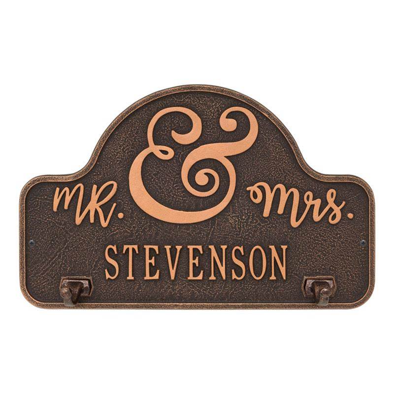 Whitehall Products Keys to My Heart Personalized Hook Plaque