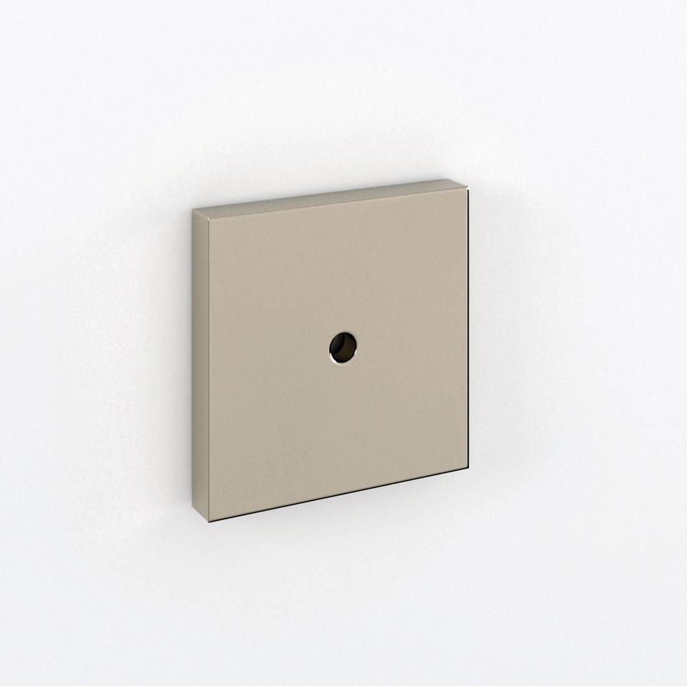 Water Street Brass Manor 1-3/4'' X 1-3/4'' Square Appliance Pull Backplate Surface Mount - Tarnished