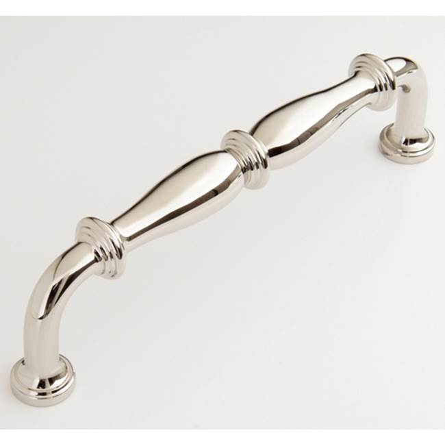 Water Street Brass Jamestown 6'' Coin Pull - Hammered - Polished Chrome