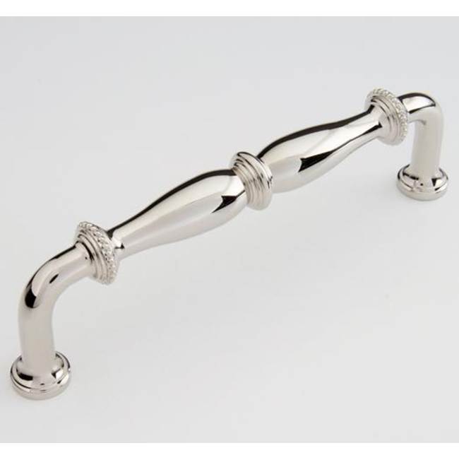 Water Street Brass Bead 4'' Pull - Hammered - Polished Silver