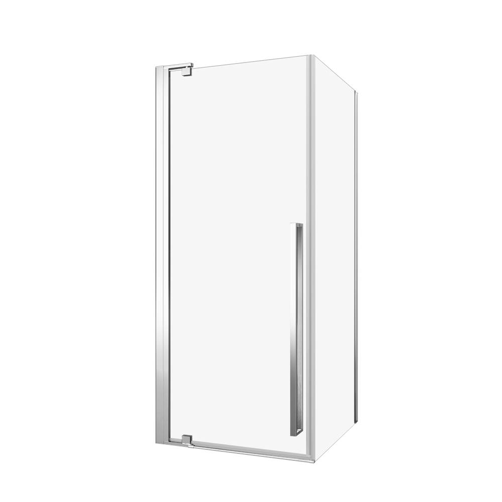 Zitta Amaly 32 Straight Shower Door Corner Installation Chrome Clear