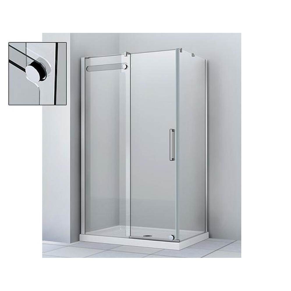 Zitta Pure 48 Chrome Clear Straight  Shower Door