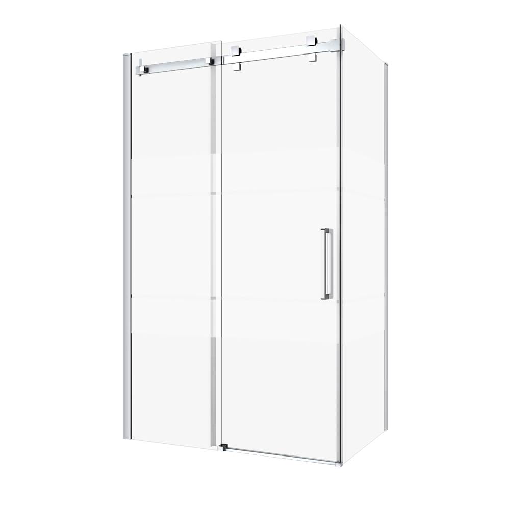 Zitta Piazza 36'' Chrome Frost Patern Right Side Panel